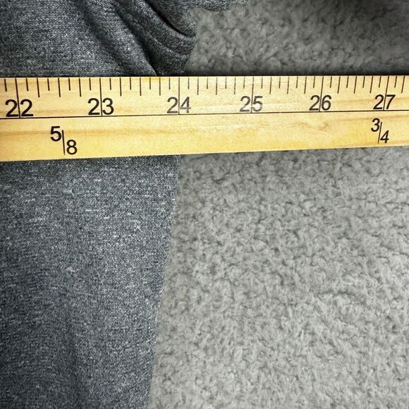 Under Armour Sweatshirt Mens Large Gray Big Logo Pullover Fleece Hoodie Outdoors - Picture 3 of 4